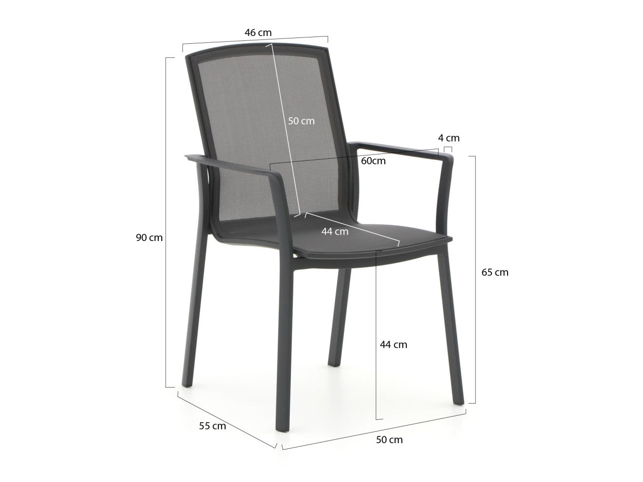 Bellagio Dranera/Sora ø 127 cm Gartenmöbel-Set 5-teilig stapelbar günstig online kaufen