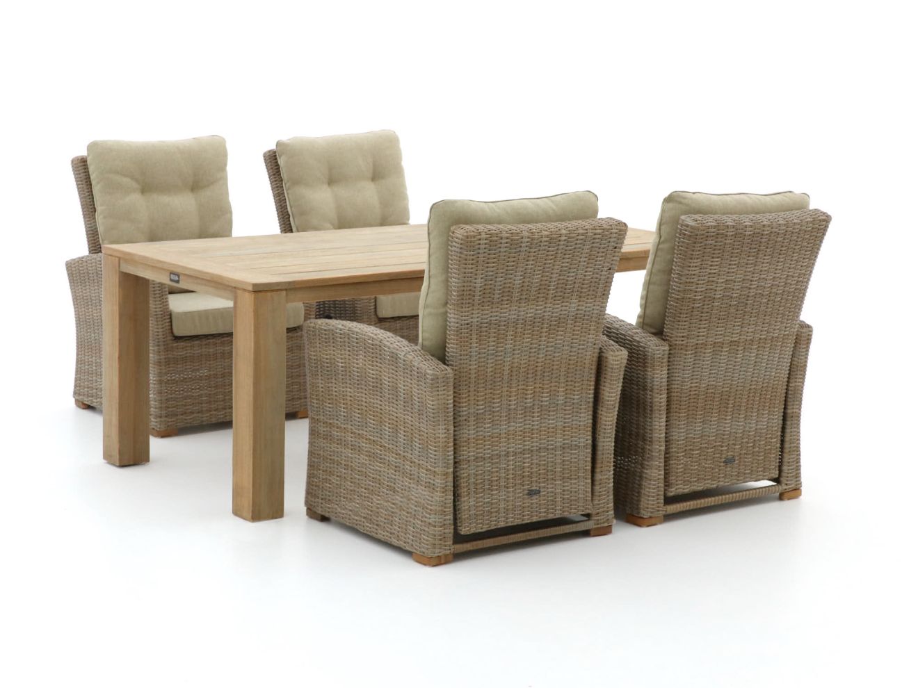 Intenso Mazzano/ROUGH-X 200 cm Lounge Gartenmöbel-Set 5-teilig verstellbar Braun  Rabatt: 23 %