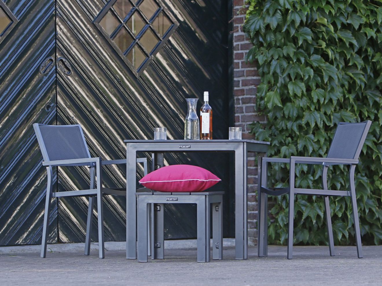 Bellagio Roma Gartenstuhl stapelbar Grau...