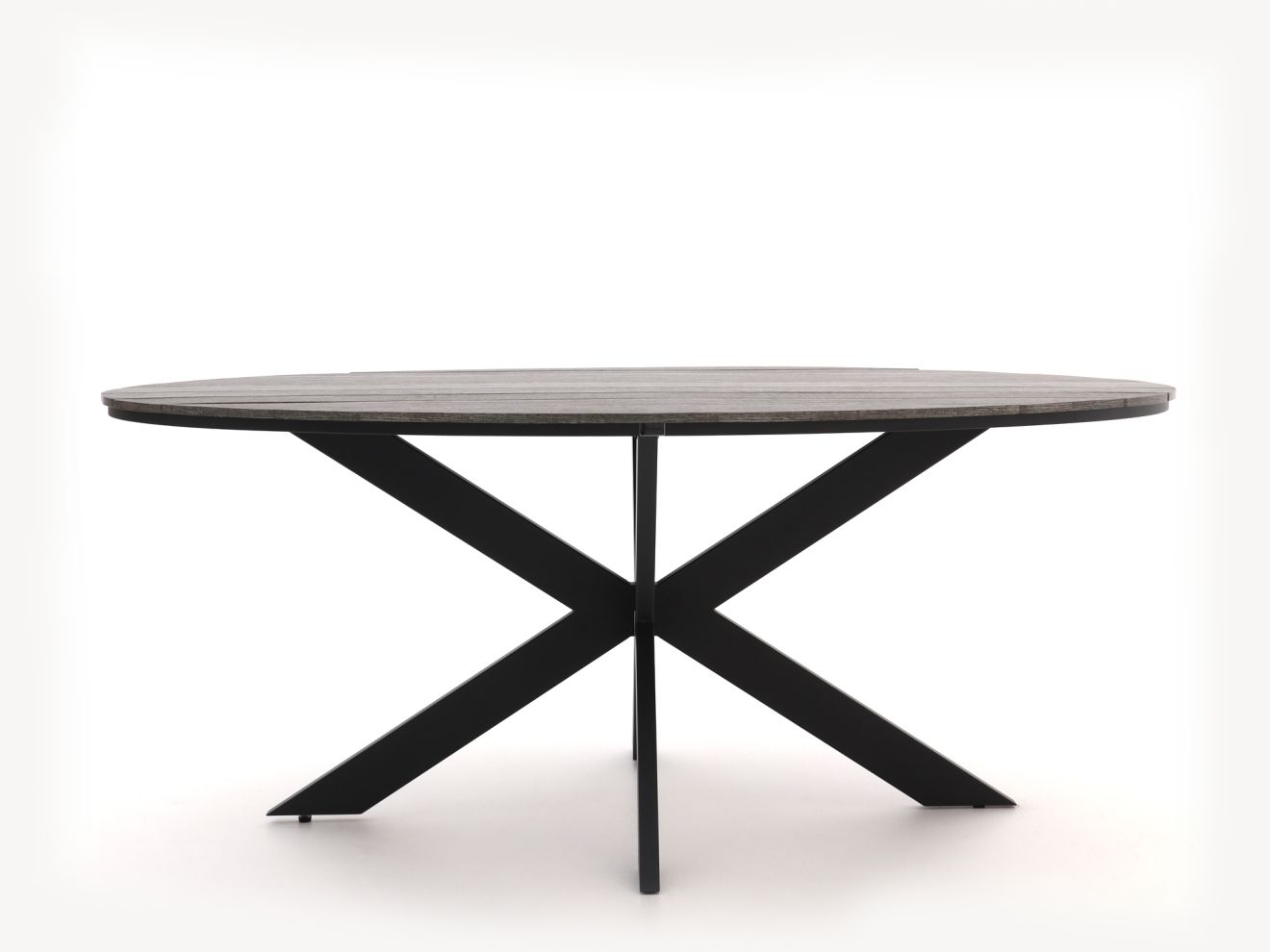 Bellagio Fidenza Gartentisch oval 180x103 cm Schwarz  Rabatt: 23 %