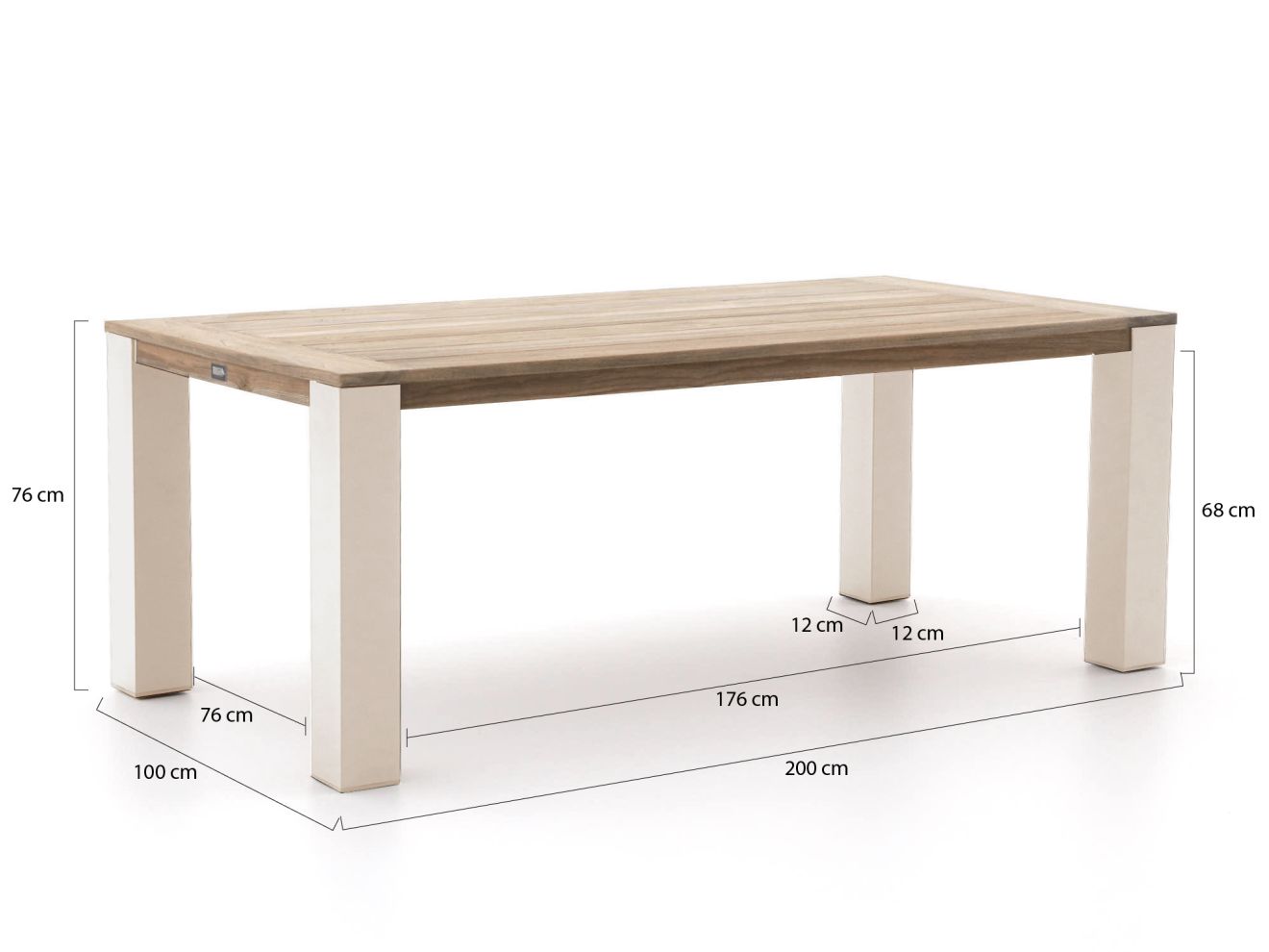 ROUGH-X Gartentisch 200x100x76 cm günstig online kaufen