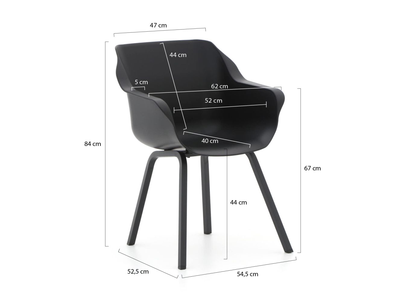 Hartman Sophie Element Gartenstuhl Schwarz Rabatt: 30 % Hartman Sophie Element Gartenstuhl Schwarz Rabatt: 30 %