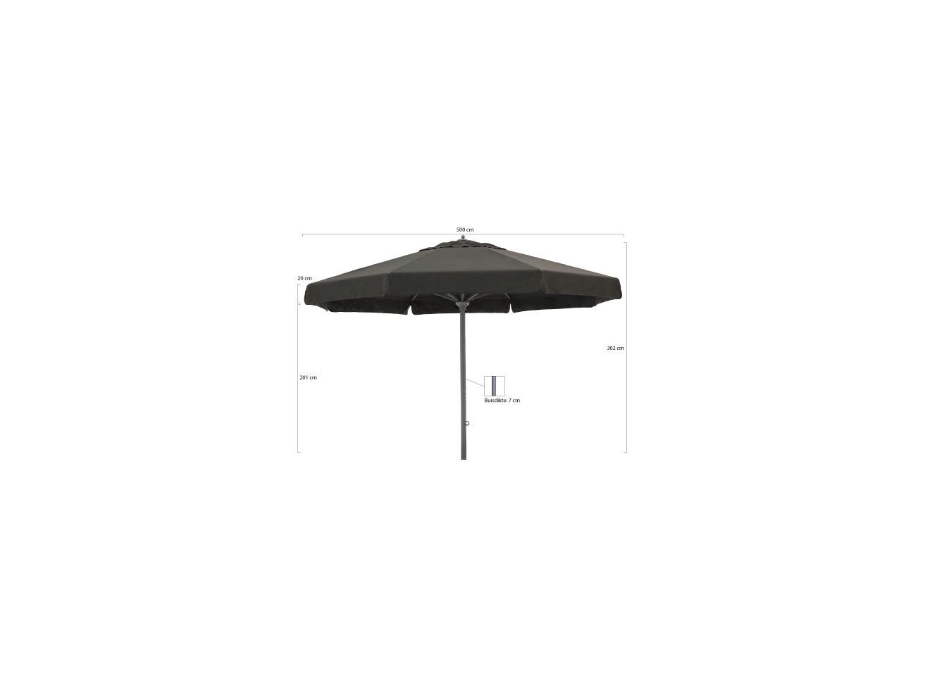 Shadowline Java Sonnenschirm ø 500 cm günstig online kaufen
