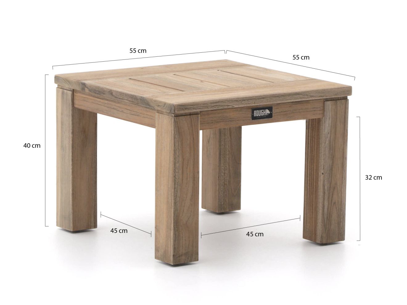 ROUGH-X Gartenliegen-Set 3-teilig Braun ... ROUGH-X Gartenliegen-Set 3-teilig Braun ...