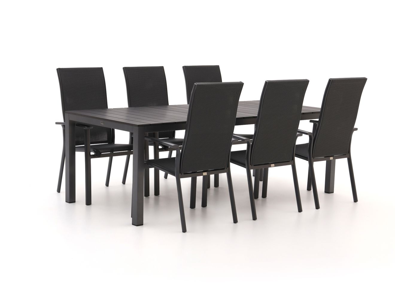 Bellagio Avio/Fidenza 220 cm Gartenmöbel-Set 7-teilig stapelbar günstig online kaufen