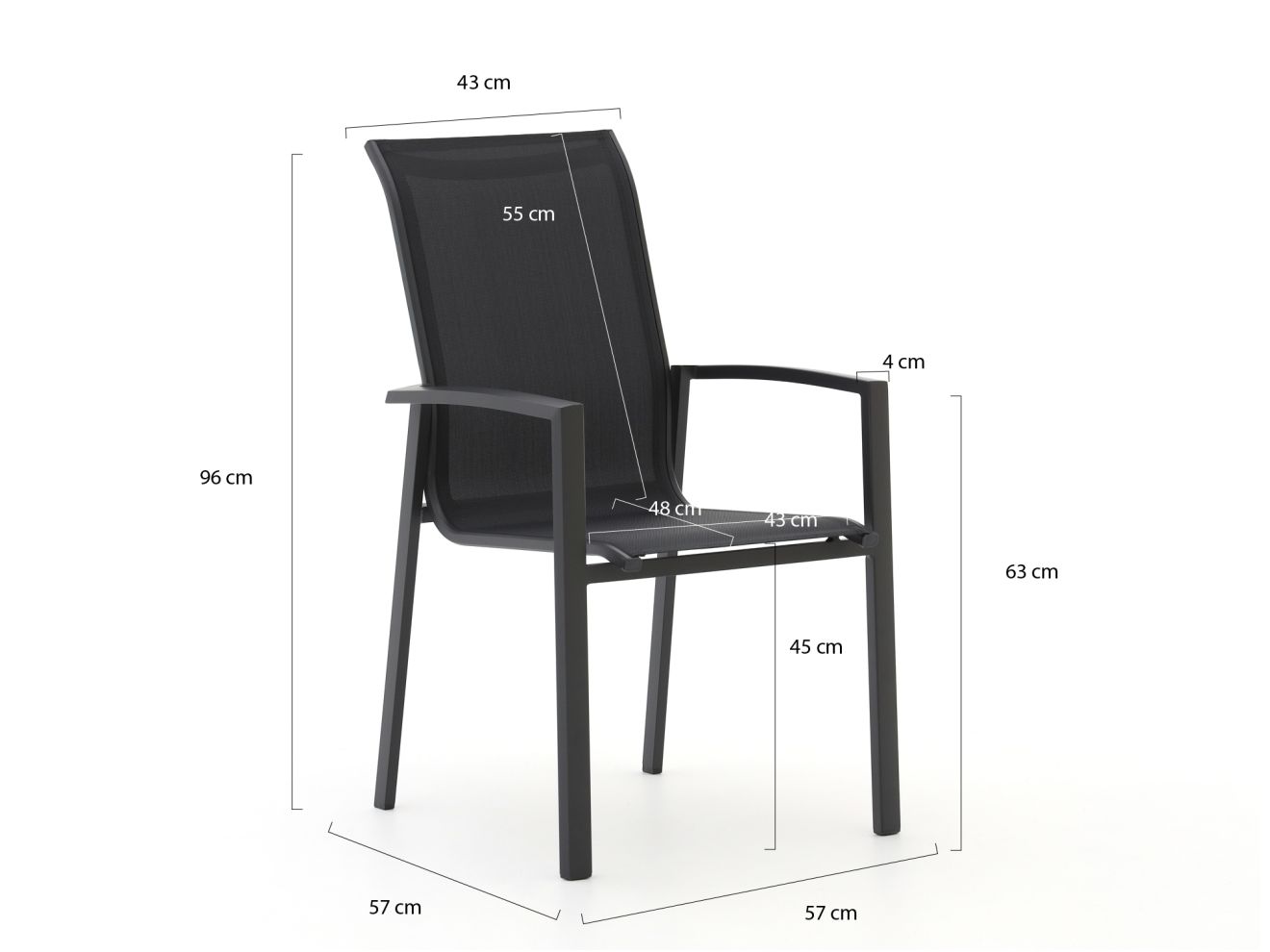 Forza Centallo Gartenstuhl stapelbaar günstig online kaufen