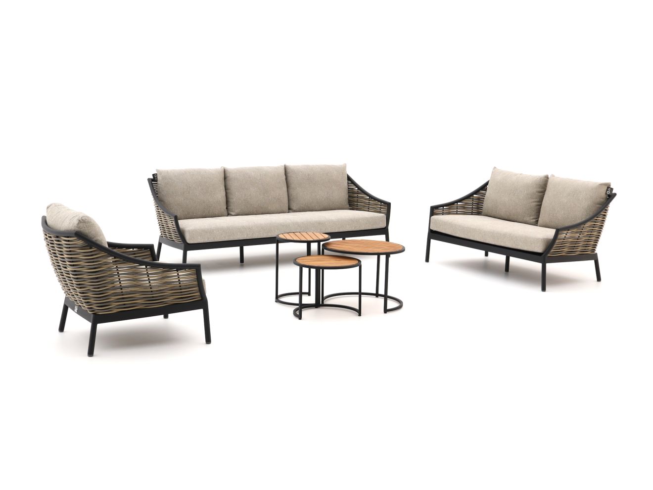 Apple Bee Milou/Mosi Sessel-Sofa Lounge-Set 6-teilig