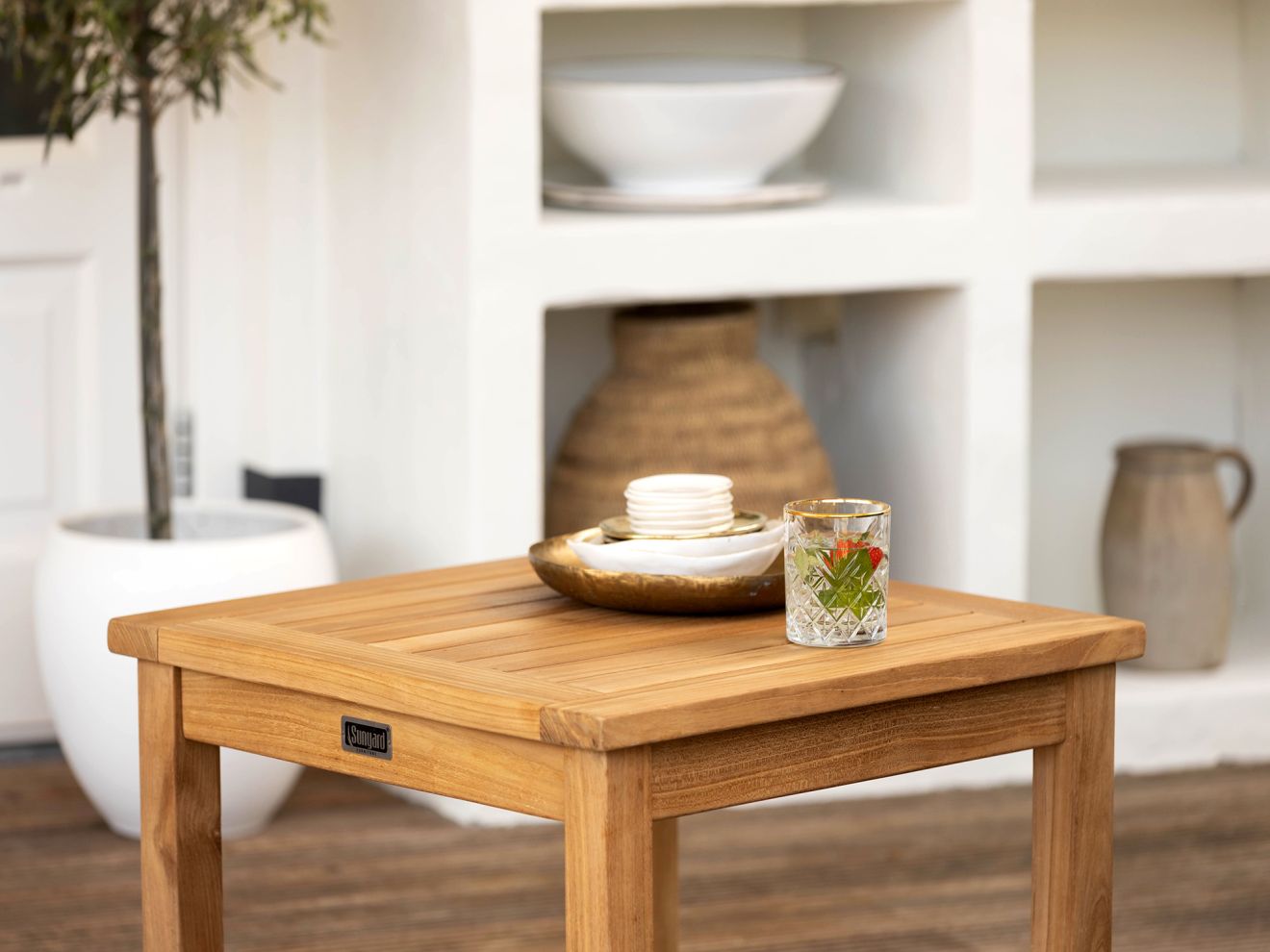 Sunyard Country/Wales 50 cm Balkon-Set 3-teilig klappbar Braun  Rabatt: 20 %