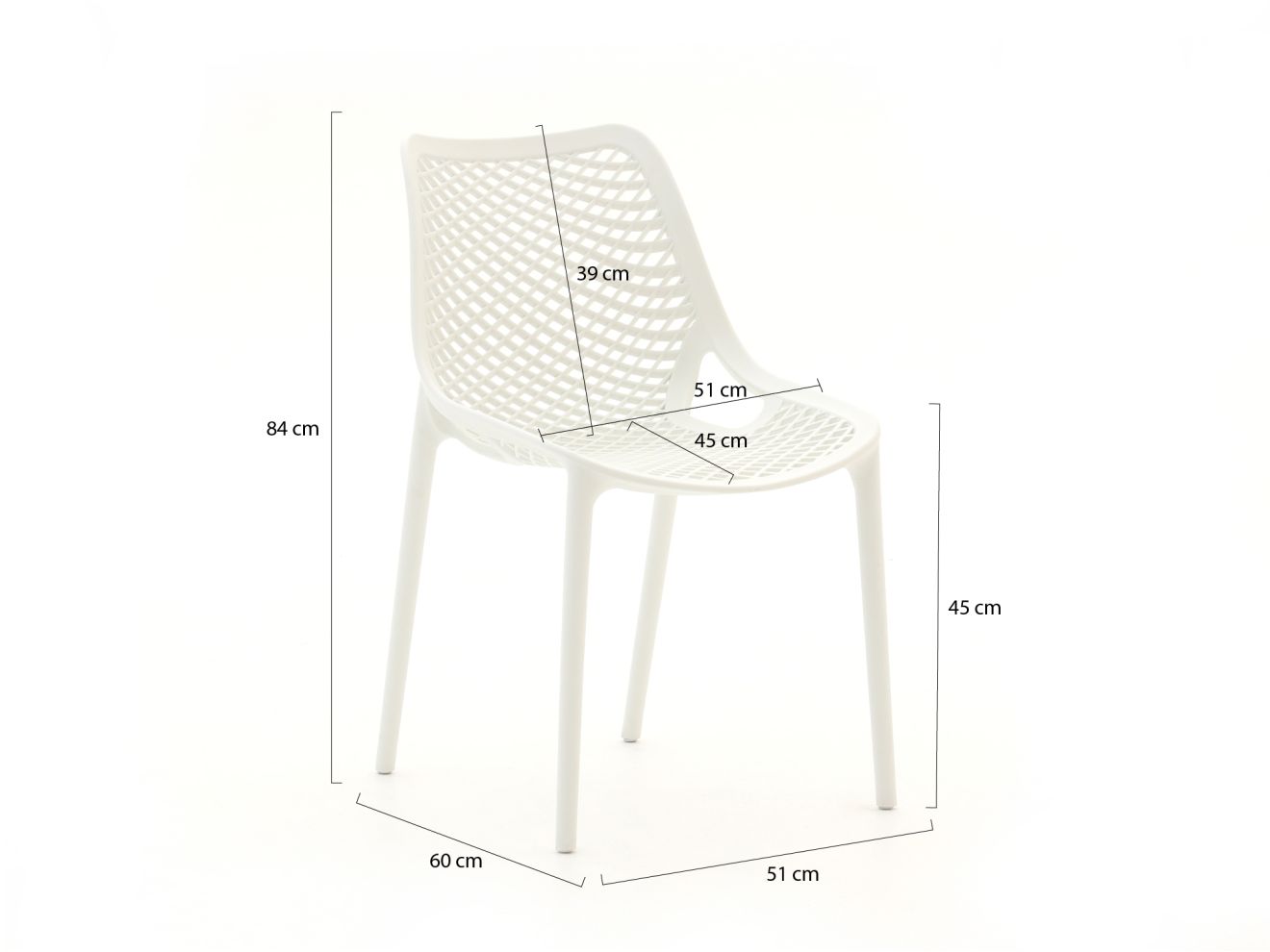 Forza Ripi/Fidenza 183 cm Gartenmöbel-Set 5-teilig stapelbar günstig online kaufen