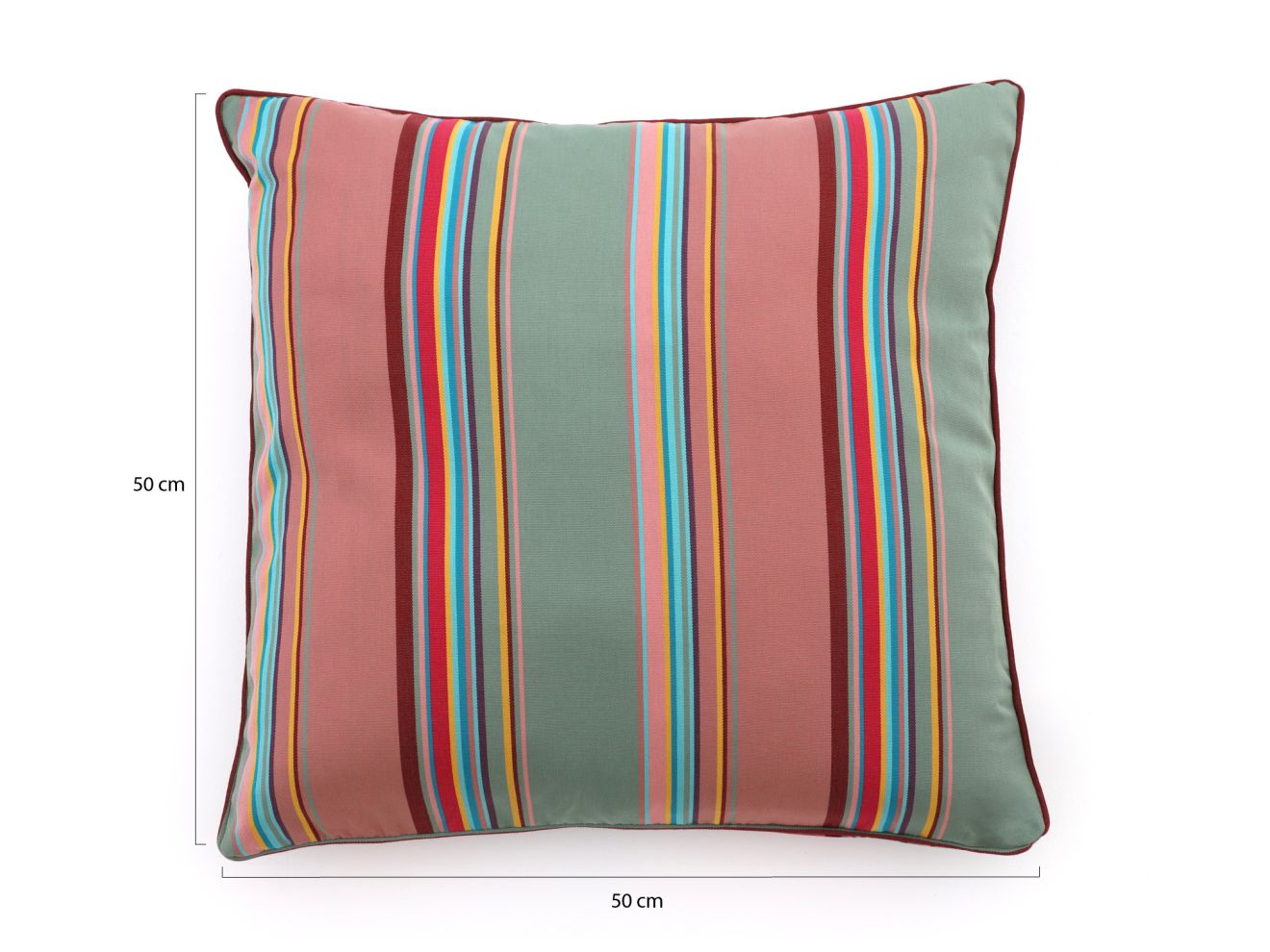 Dekokissen Set Timeless Stripe Marsala Grau 60x30cm