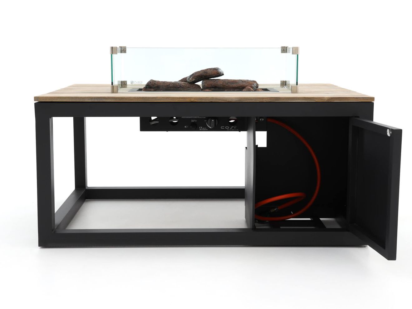 Cosiraw Lounge Feuertisch 120x80x55 cm Grau