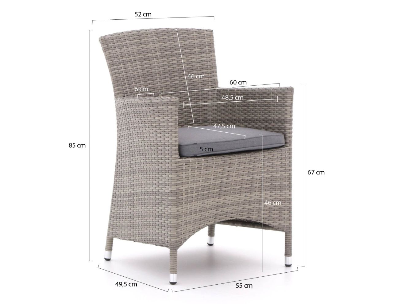 Forza Barga/Fidenza 160 cm Gartenmöbel-Set 5-teilig günstig online kaufen