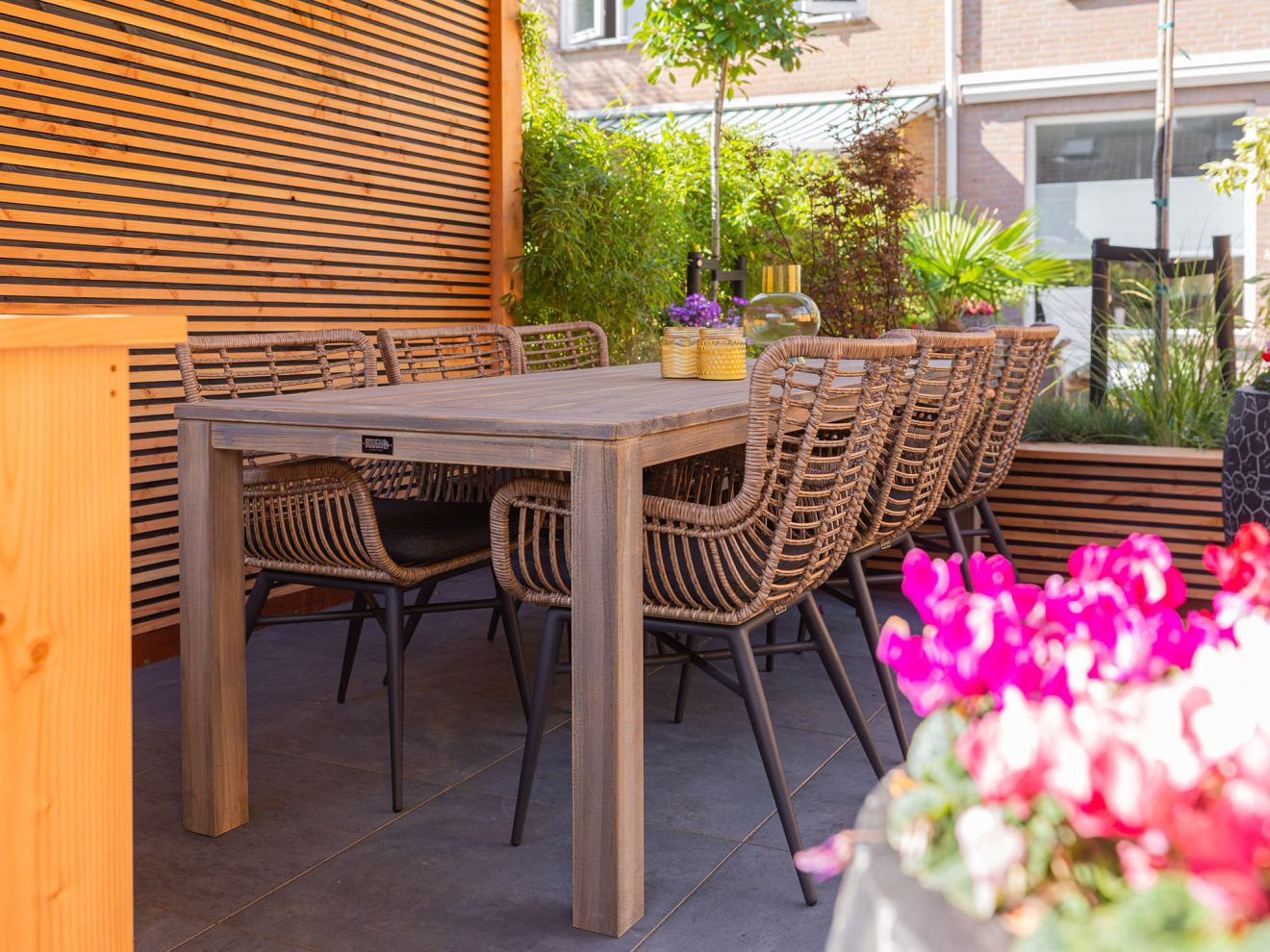 ROUGH-S 220x90 cm Gartenmöbel-Set 7-teilig stapelbar Braun Rabatt: 30 % ROUGH-S 220x90 cm Gartenmöbel-Set 7-teilig stapelbar Braun Rabatt: 30 %