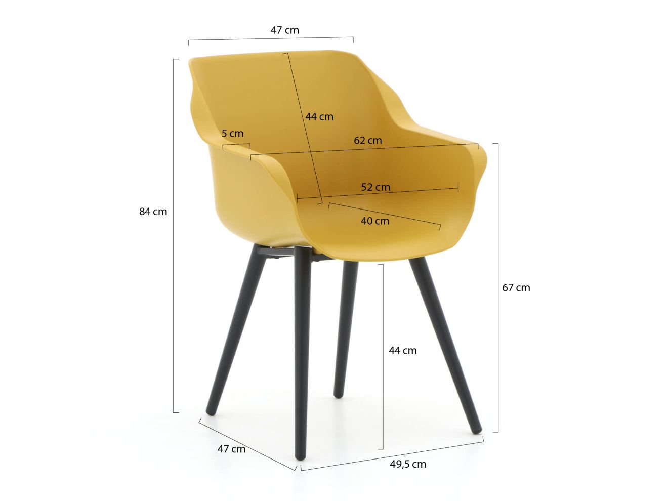 Hartman Sophie Studio/Esmee 200 cm Gartenmöbel-Set 5-teilig günstig online kaufen