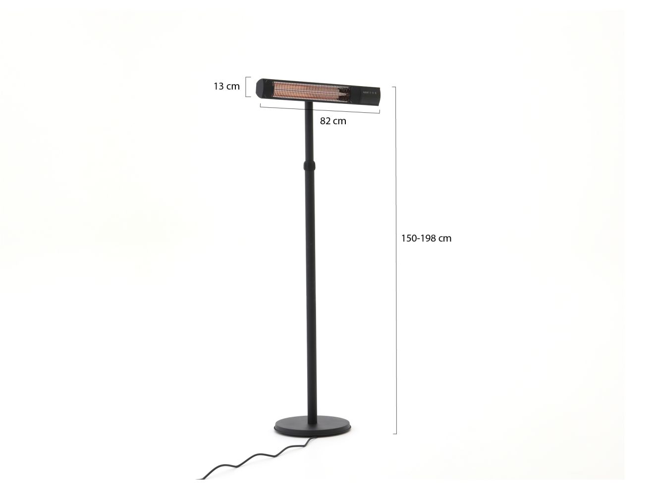 Sunred Dark Stand Heizstrahler 2500 Watt günstig online kaufen