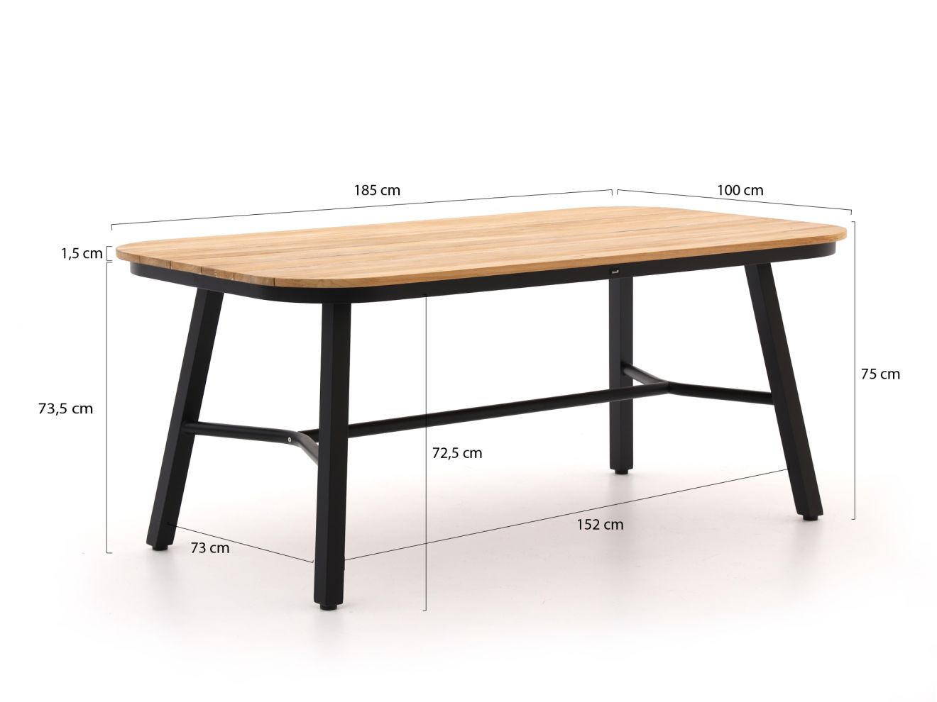 Hartman Tubb Esstisch 185x100 cm günstig online kaufen