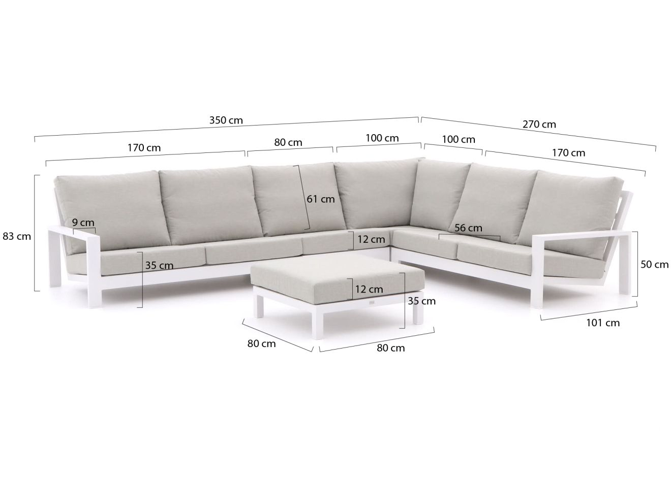 Bellagio Vezzano Ecklounge-Set 5-teilig ... Bellagio Vezzano Ecklounge-Set 5-teilig ...