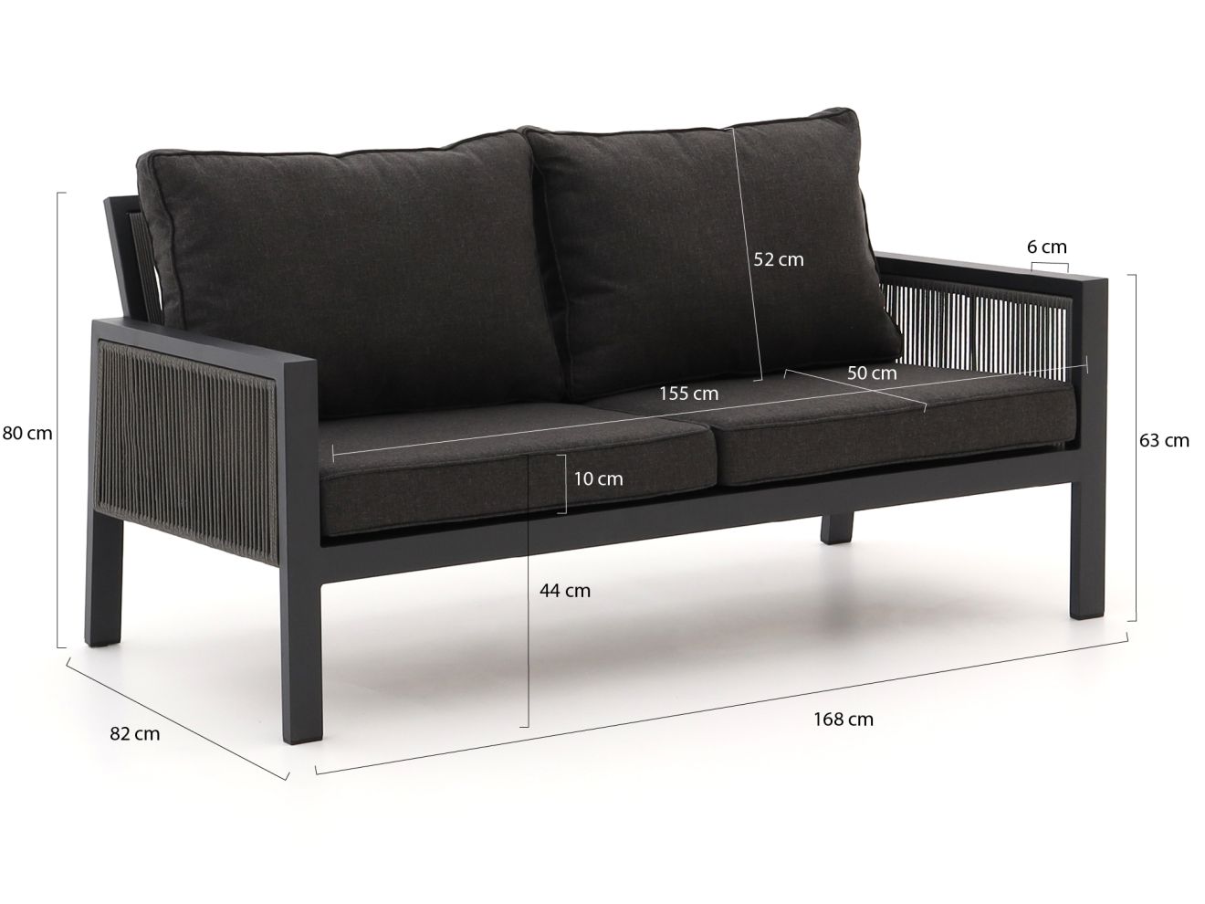 Manifesto Alzano Gartensofa 168 cm günstig online kaufen