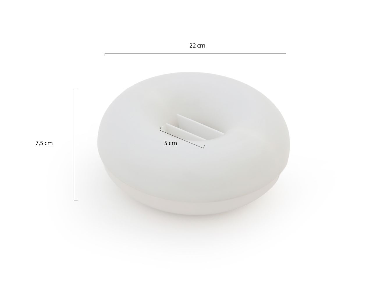 New Garden Lima LED-Sonnenschirmlampe aufladbar dimmbar ø 17,5 cm Weiß 17.5cm