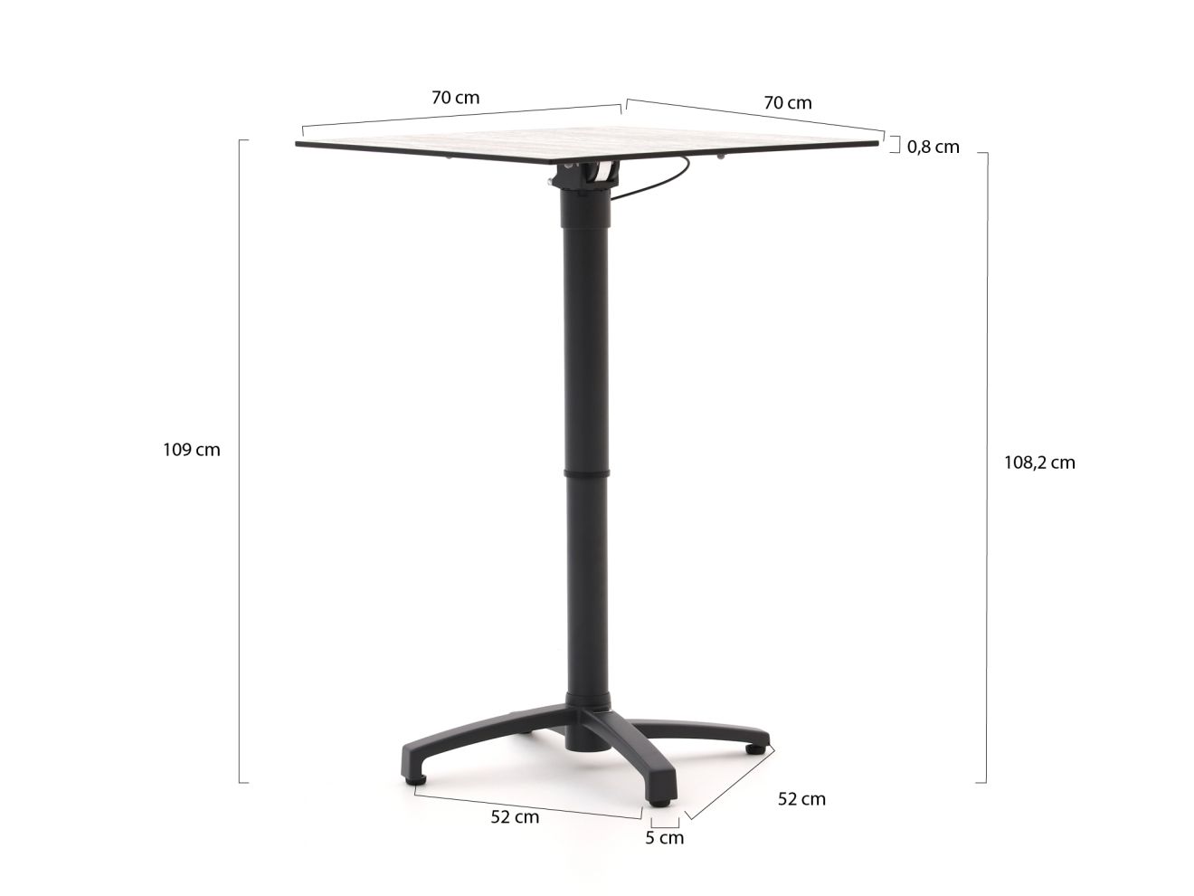 Forza Sile/Canzo 70 cm Gartenmöbel-Set 3-teilig verstelbar Taupe  Rabatt: 21 %