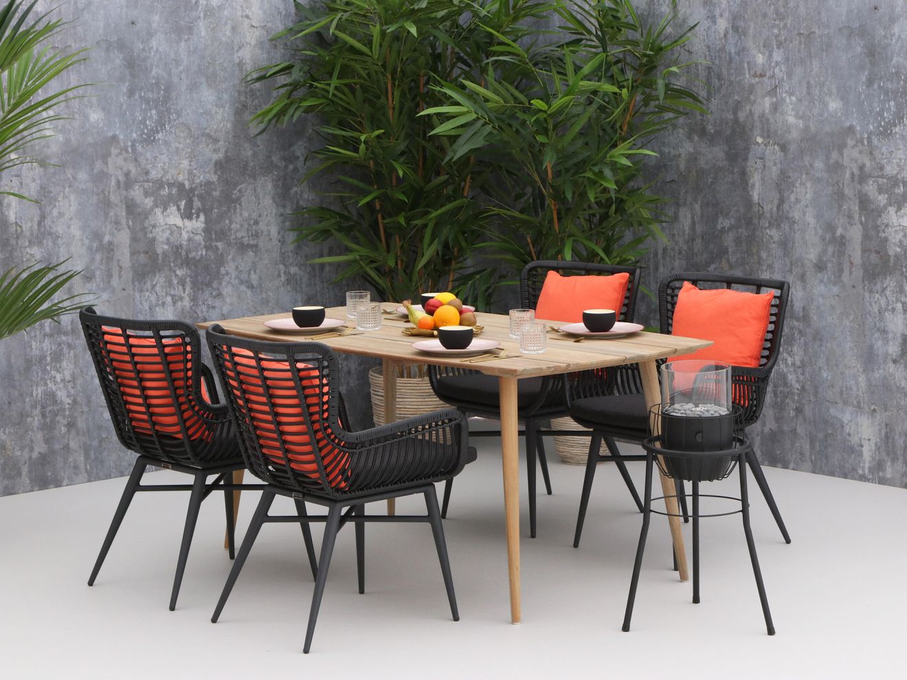 ROUGH-K Gartentisch 160x90x75 cm Braun  Rabatt: 20 %