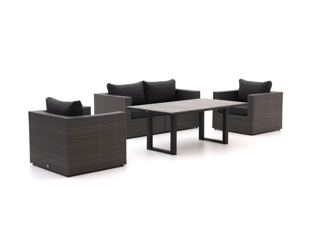 Forza Barolo/Fidenza 160 cm Esstisch Lounge-Set 4-teilig günstig online kaufen