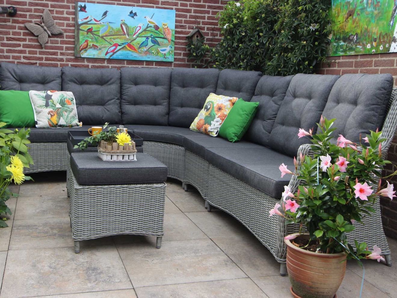 Intenso Milano Ecklounge-Set 4-teilig Ra...