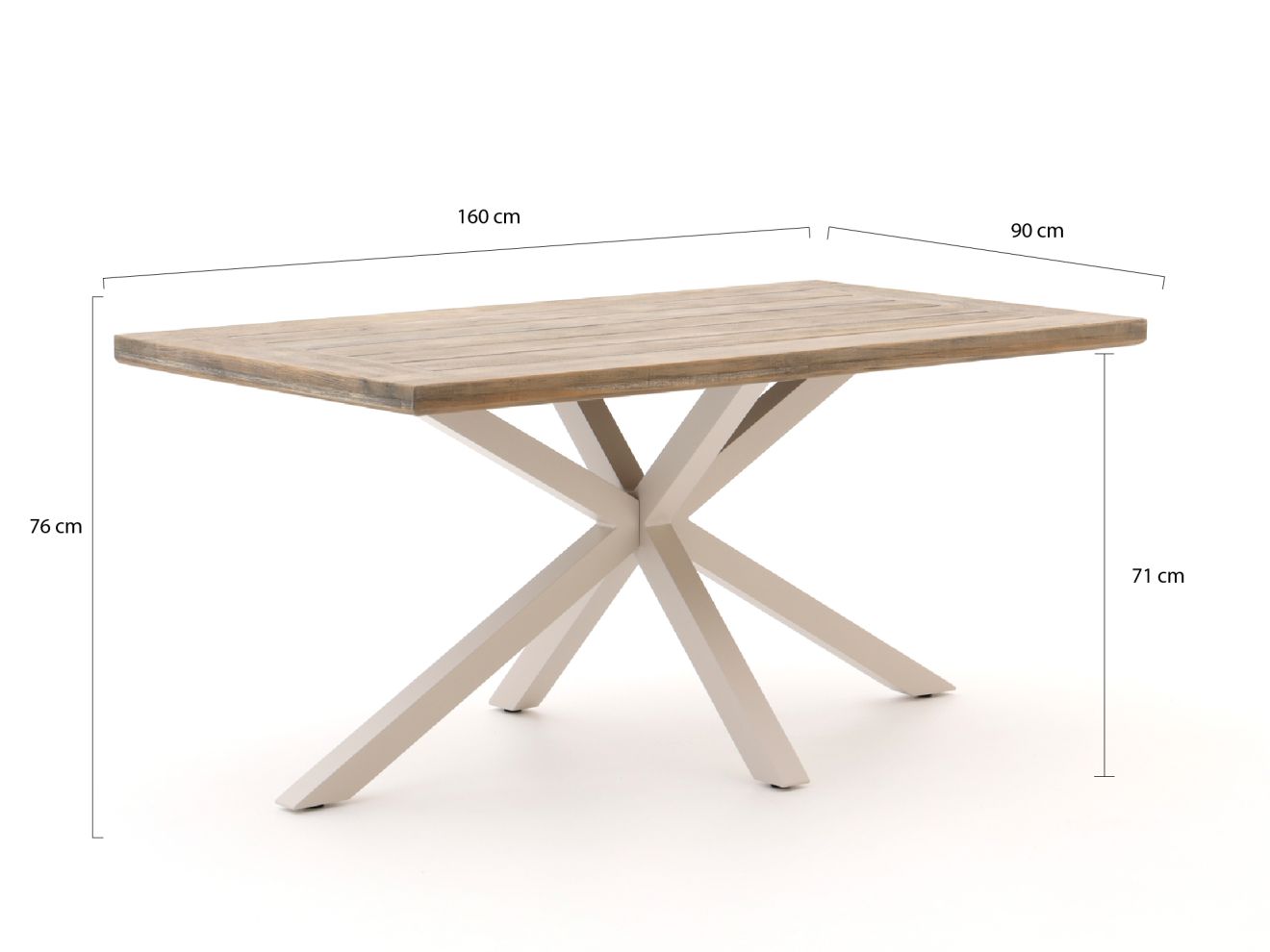 Intenso Tropea/Montorio 160cm dining tuinset 5-delig Grau 160cm Rabatt: 26 %