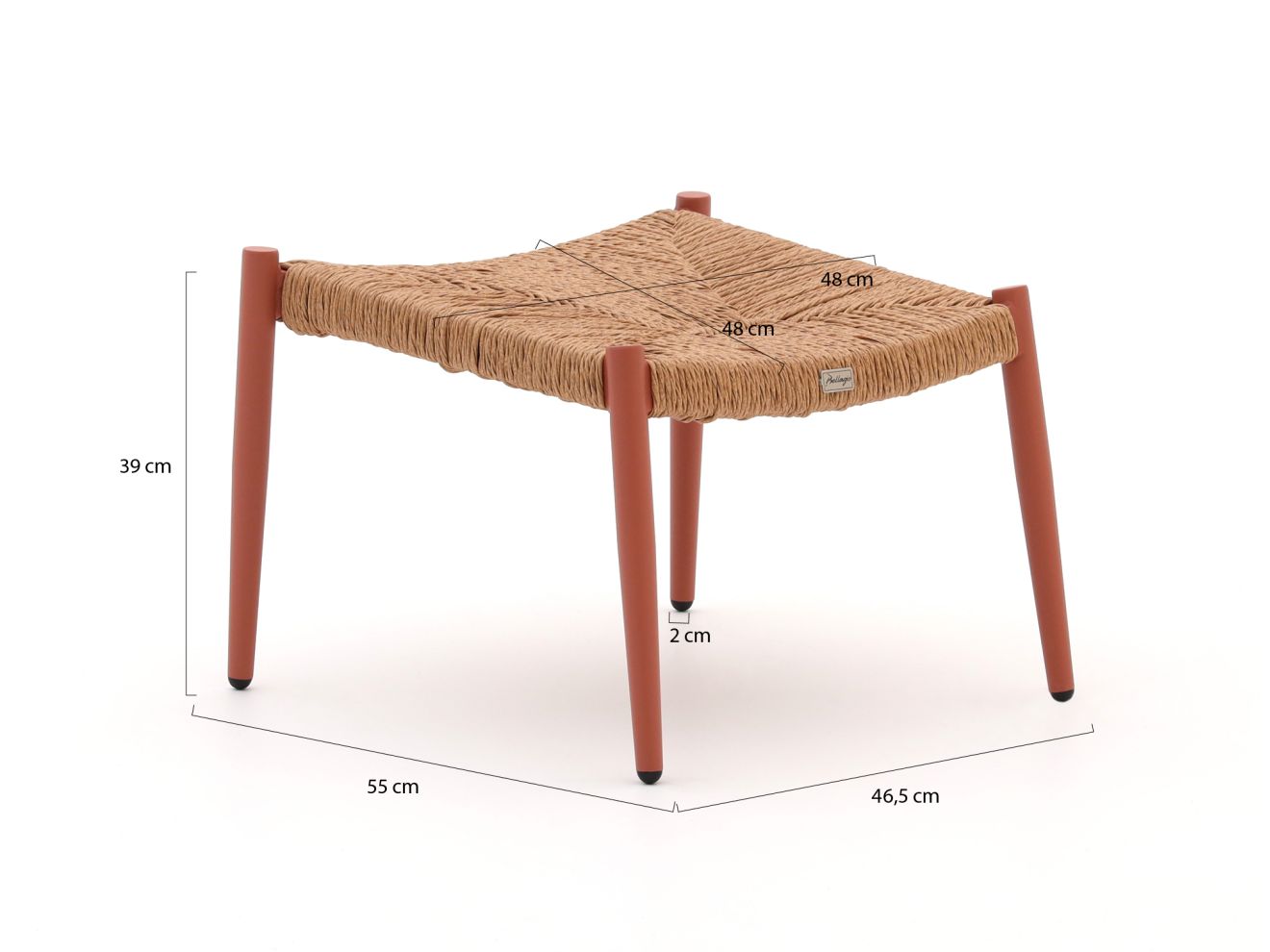 Bellagio Cino Balkonmöbel-Set 4-teilig stapelbar Rot  Rabatt: 19 %