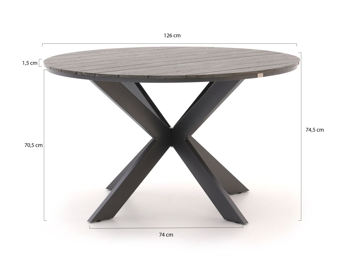 Forza Sile/Fidenza ø 126 cm Gartenmöbe...