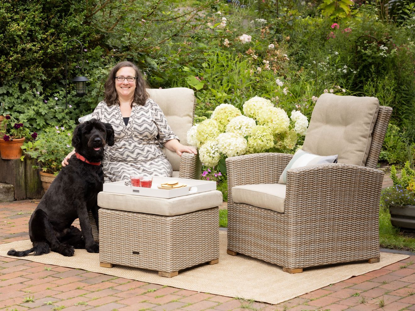 Intenso Mazzano/ROUGH-X 320 cm Lounge Gartenmöbel-Set 7-teilig verstellbar Braun  Rabatt: 21 %