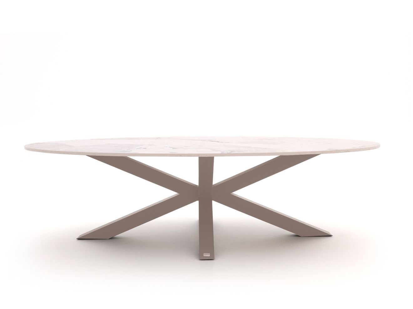 Bellagio Induno Ellips Low Dining Gartentisch 240x120 cm Taupe  Rabatt: 19 %