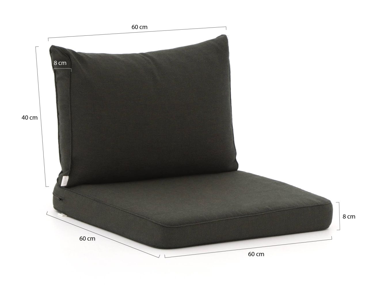 Madison Loungekissen Luxus Sitz 60x60 cm Rücken 60x40 cm 2-Teilig Schwarz 60x60cm Rabatt: 18 % Madison Loungekissen Luxus Sitz 60x60 cm Rücken 60x40 cm 2-Teilig Schwarz 60x60cm Rabatt: 18 %