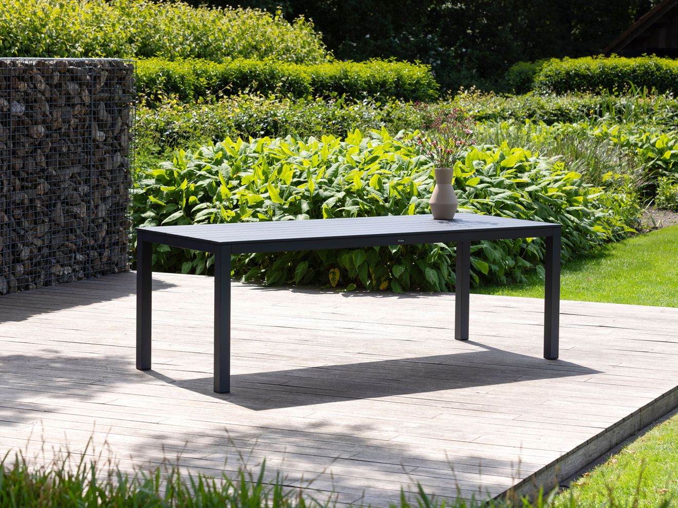 Manifesto Matese /Menzano 220 cm Gartenmöbel-Set 7-teilig Grau  Rabatt: 29 %