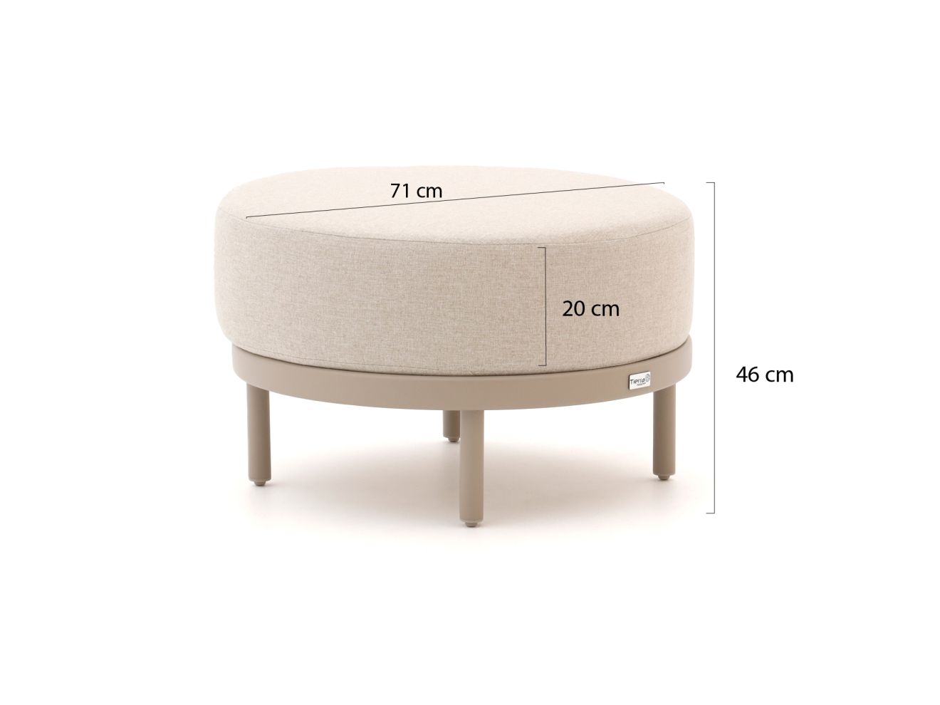 Tierra Outdoor Fresca Lounge Gartenhocker ø 70 cm günstig online kaufen