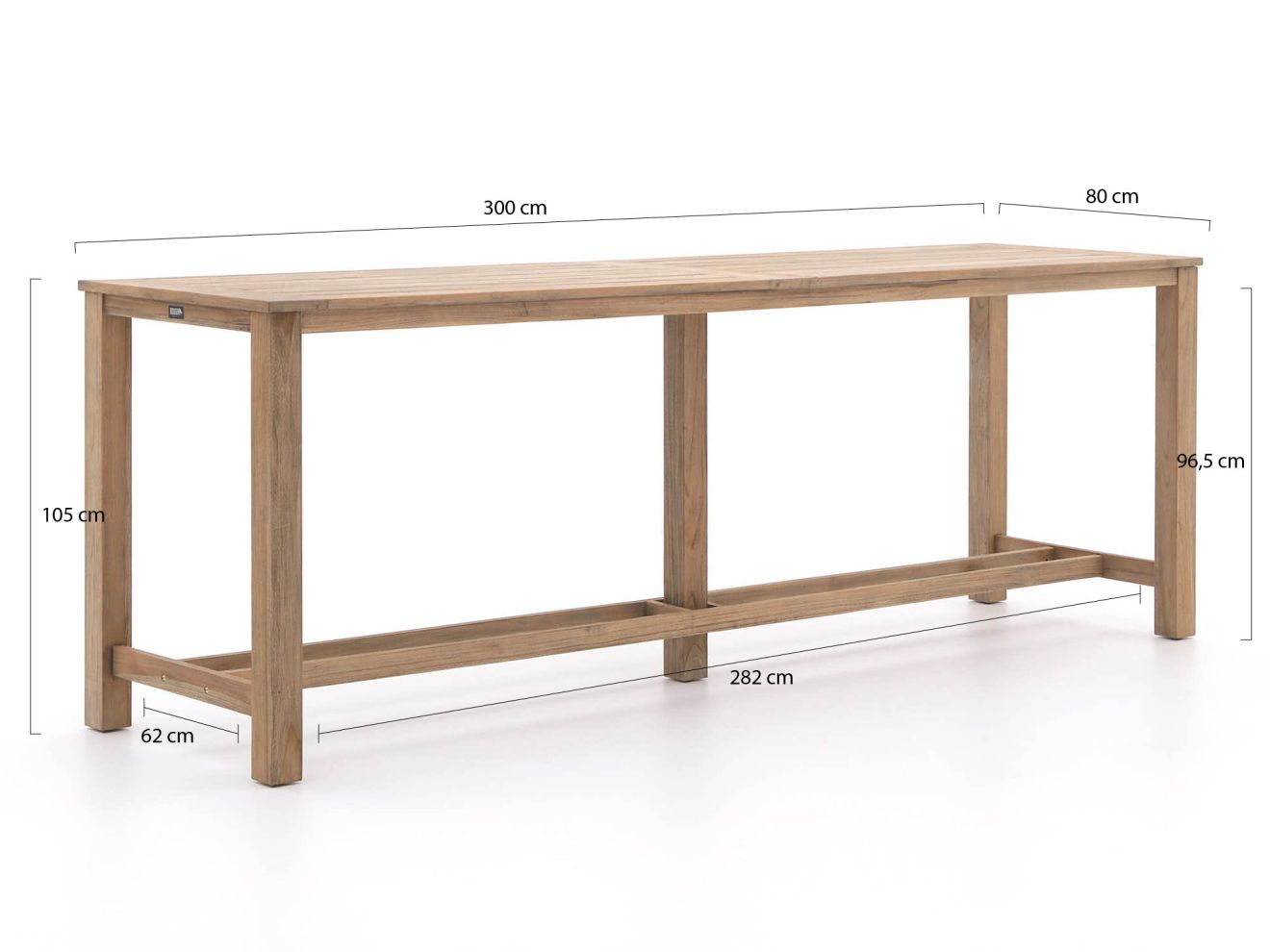 ROUGH-X 300 cm Gartenbar-Set 11-teilig R...