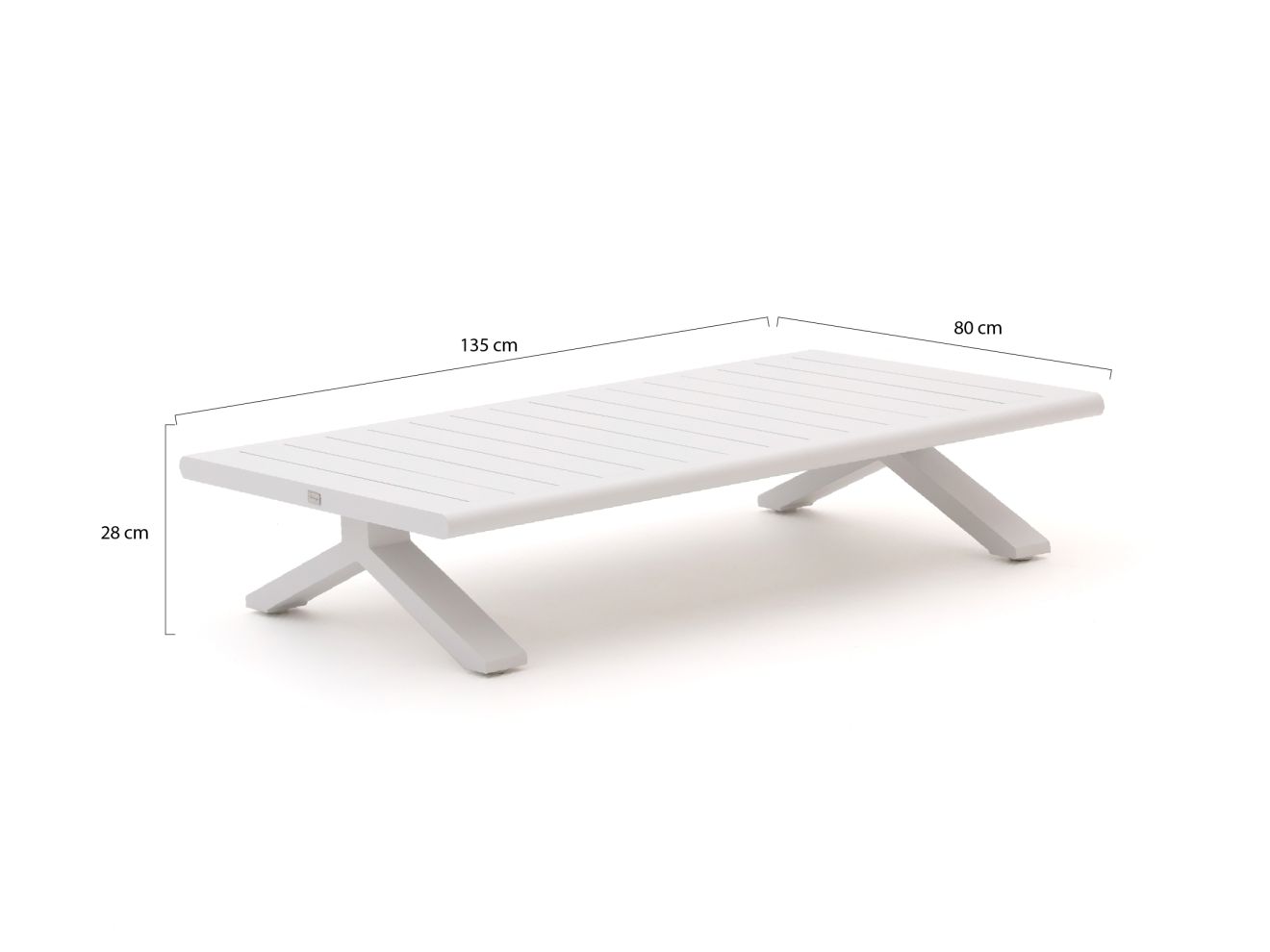 Bellagio La Tomba Loungetisch 80x135 cm Weiß  Rabatt: 36 %