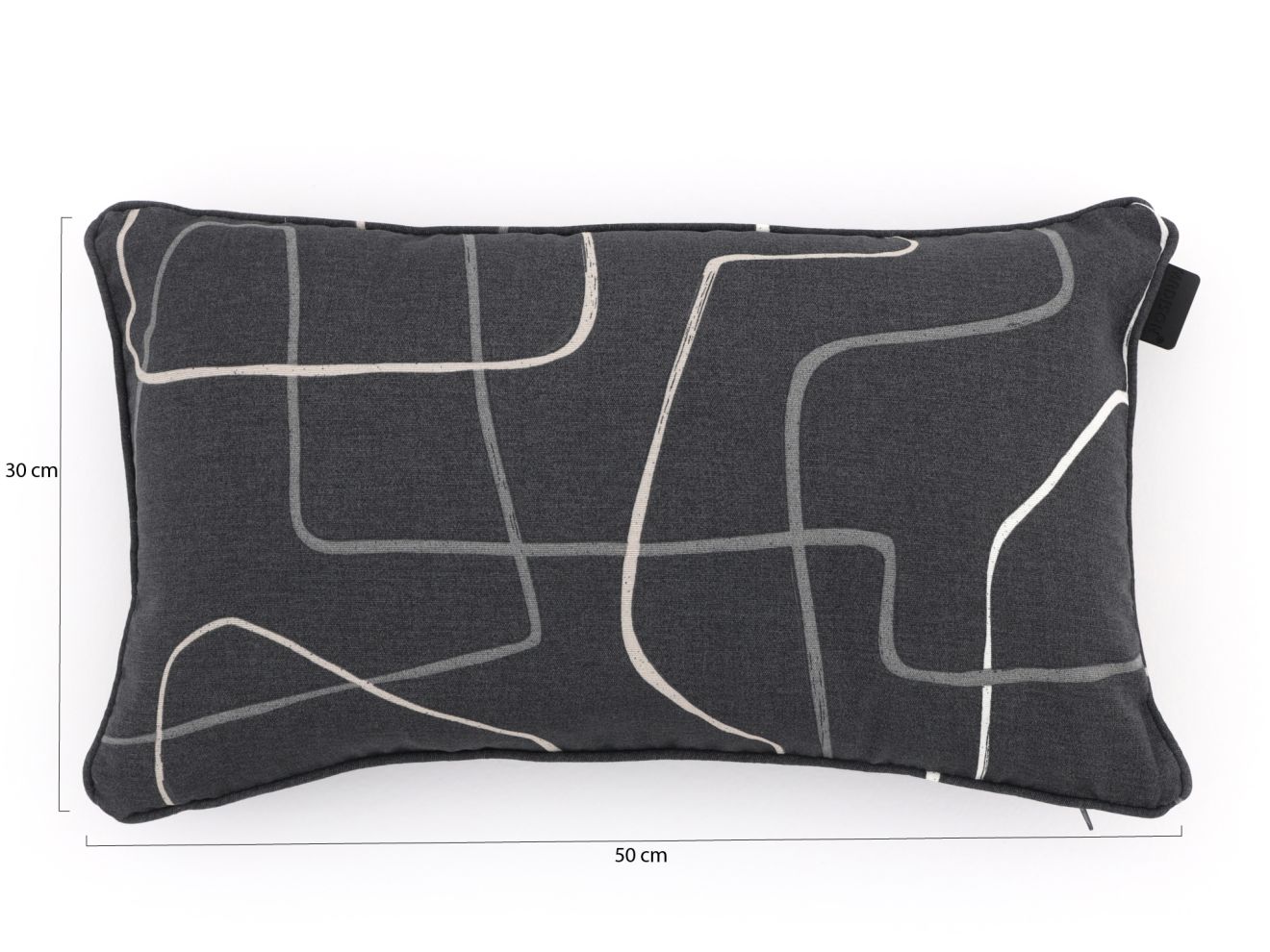 Madison Lendenkissen 50x30 cm Grau 50x30... Madison Lendenkissen 50x30 cm Grau 50x30...
