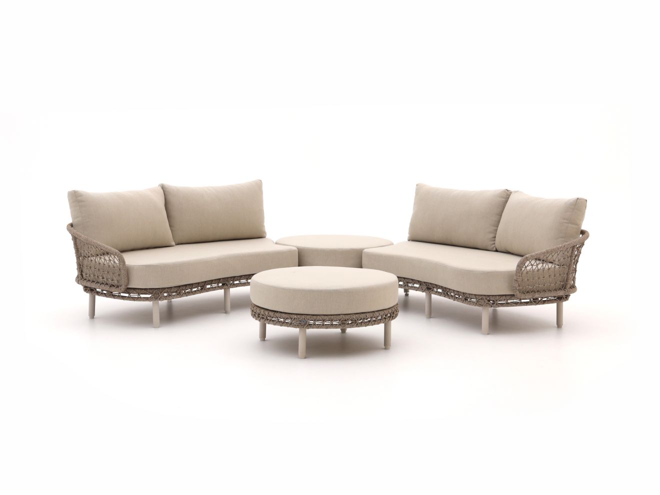 Intenso Nusco Ecklounge-Set 4-teilig Taupe 223x223cm Rabatt: 20 %