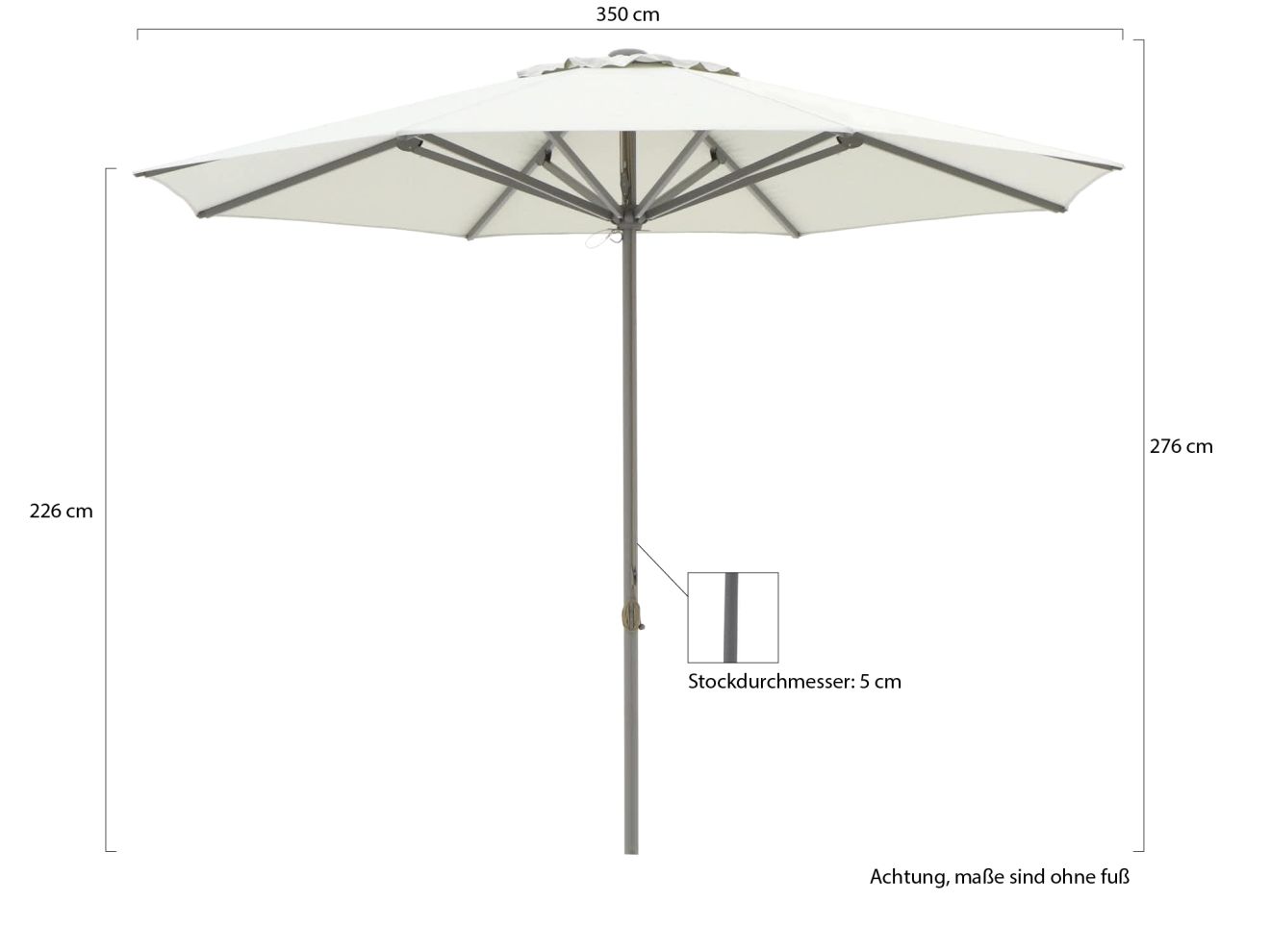 Shadowline Cuba Sonnenschirm ø 350 cm