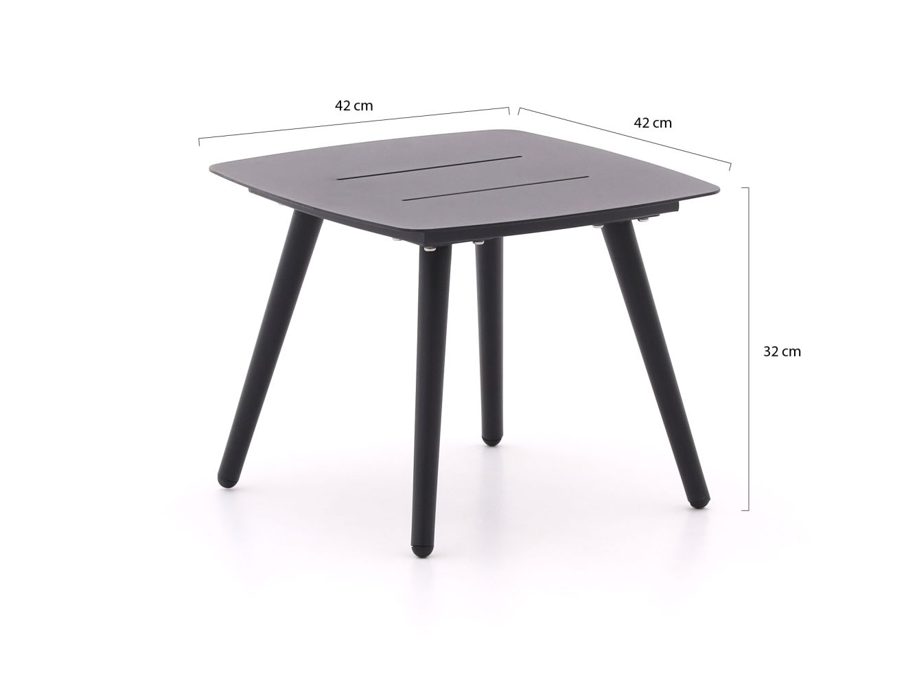 Bellagio Cino Loungetisch 42x42x32 cm Ra...