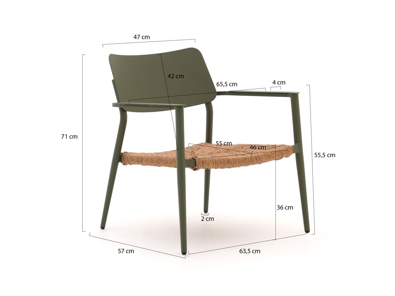 Bellagio Cino Gartenstuhl mit Hocker stapelbar günstig online kaufen