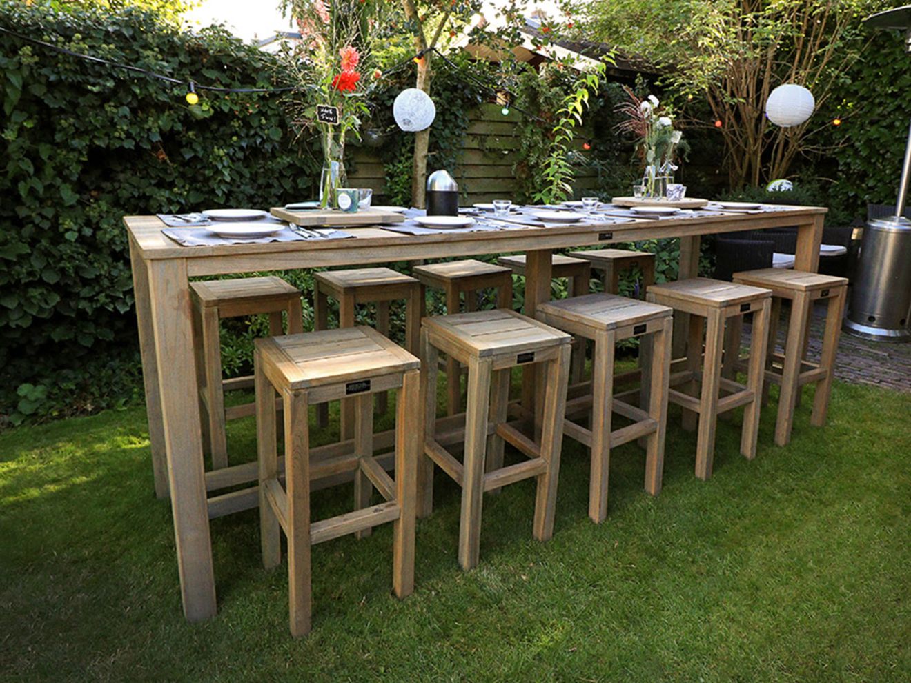 ROUGH-X 300 cm Gartenbar-Set 11-teilig R...