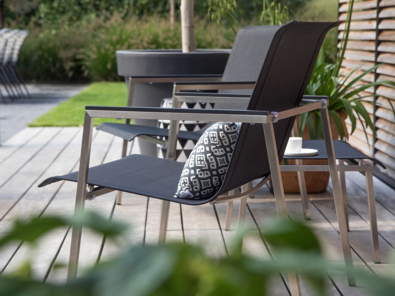 Bernstein Mainz Stapelsessel Garten Grau  Rabatt: 32 %