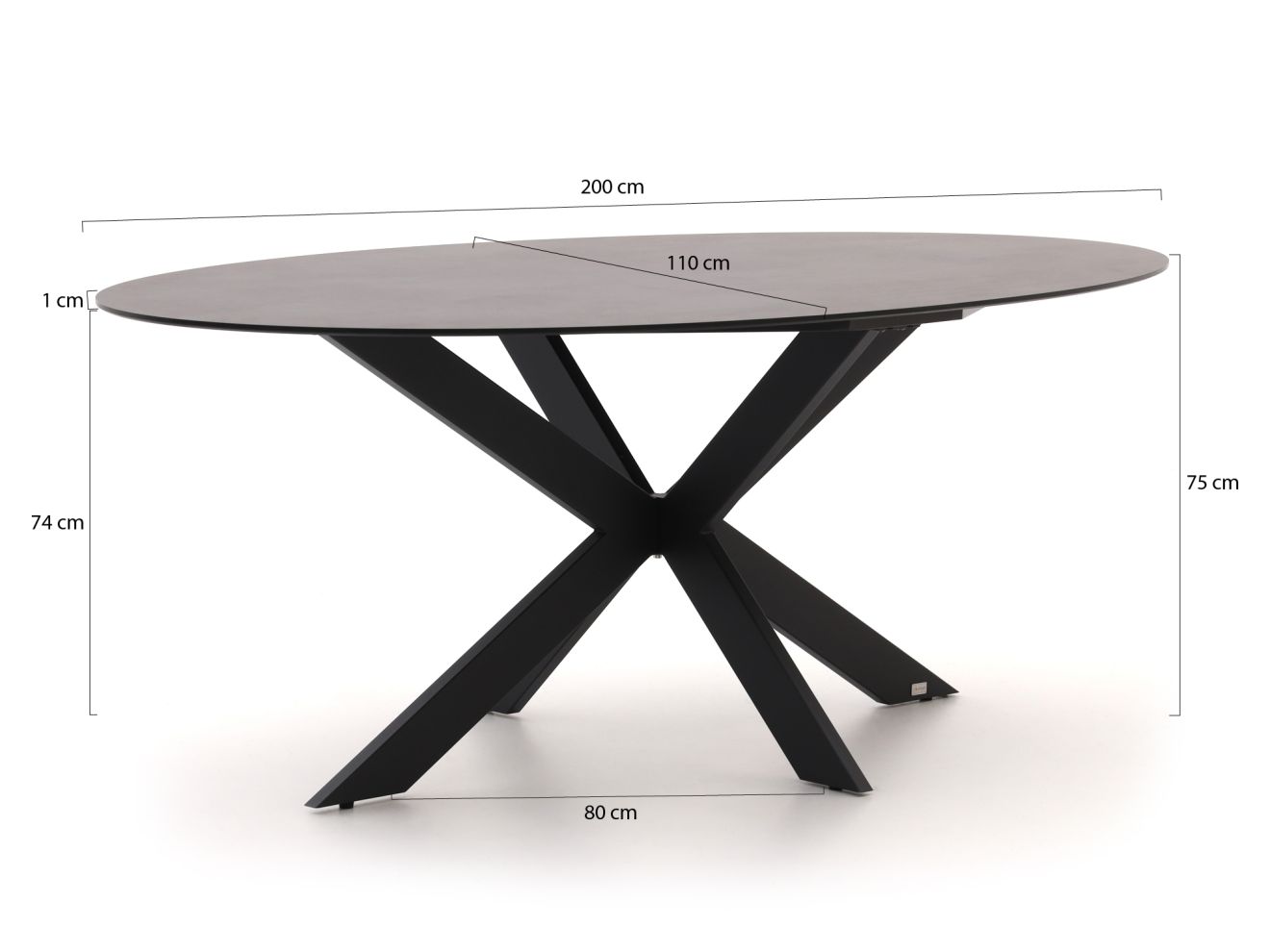 Manifesto Arzana/Furato ellips 200 cm Ga...