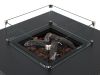 Cosiraw Lounge Feuertisch 100x100x55 cm - Charcoal (Tischplatte = Aluminium Charcoal) (inkl. Glas)