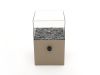 Cosiscoop Square Tischkamin 20x20 cm (h: 30 cm) - Sandy Beige