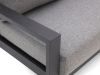 Tierra Outdoor Musone Gartensofa 3-Sitzer 199 cm - Charcoal (inkl. Kissen)