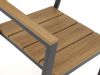 Bellagio Fidenza 160 cm Gartenmöbel-Set 5-teilig stapelbar