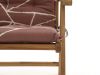 Madison Hochlehner Auflage 120x50 cm - Graphic Red Natural Outdoor Finishing